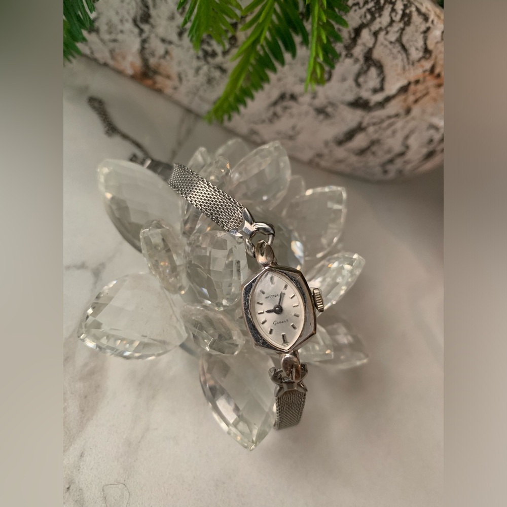 Vintage Wittnauer silver tone ladies watch.